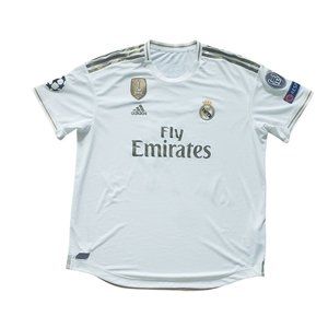 Adidas Men's Fly Emirates White Soccer Jersey Real Madrid